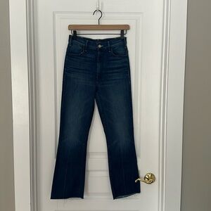 Mother hustler ankle fray jean